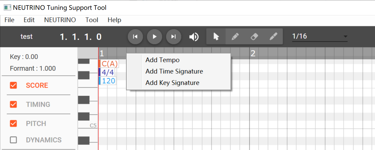 add tempo